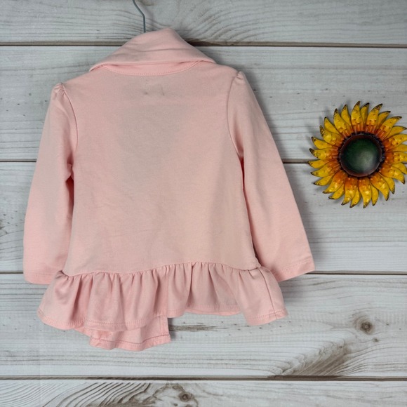 Gap Kids Toddler Girls Pink Ruffle Peplum Blazer Jacket 2 YRS NWT - Picture 2 of 4